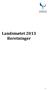 Landsmøtet 2013 Beretninger