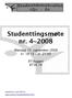 Studenttingsmøte nr. 4~2008