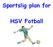 Sportslig plan for. HSV Fotball