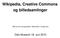 Wikipedia, Creative Commons og billedsamlinger