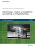 Urban Energy analyse av energibehov og vurdering av energimålsetning