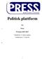 Politisk plattform for Press Perioden 2015-2017