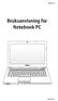 NW6577. Bruksanvisning for Notebook PC