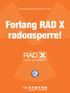 Forlang RAD X radonsperre! TG 20370