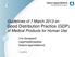 Guidelines of 7 March 2013 on Good Distribution Practice (GDP) of Medical Products for Human Use