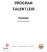 PROGRAM TALENTLEIR. Stavanger