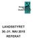 LANDSSTYRET 30.-31. MAI 2015 REFERAT