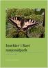 Insekter i Raet nasjonalpark. Biotoper og sommerfugler