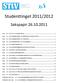 Studenttinget 2011/2012