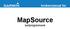 brukermanual for MapSource kartprogramvare