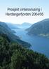 Prosjekt vinteravlusing i Hardangerfjorden 2004/05