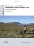 Terrestrisk naturovervåking i 2013: Markvegetasjon, epifytter, smågnagere og fugl