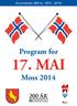 Grunnloven 200 år 1814-2014. Program for 17. MAI