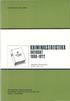 STATISTISKE ANALYSER NR. 17 KRIMINALSTATISTI KK OVERSIKT 1960-1972 CRIMINAL STATISTICS. Survey 1960-1972 STATISTISK SENTRALBYRÅ