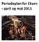 Periodeplan for Ekorn - april og mai 2015