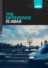 THE DIFFERENCE IS ABAX. Verdens ledende leverandør av elektroniske kjørebøker