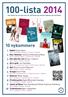 100-lista 2014 Her finner du en liste over de 100 beste og letteste bøkene på markedet