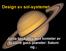 Design av sol-systemet. Jorda beskyttes mot kometer av to store gass-planeter: Saturn og...