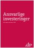 Ansvarlige investeringer