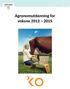 Agronomutdanning for voksne 2013 2015