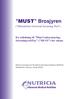 MUST Brosjyren (Malnutrition Universal Screening Tool)