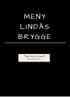 LINDÅS. Først mat, så moral Bertolt Brecht