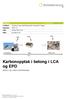 Karbonopptak i betong i LCA og EPD