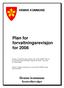 Plan for forvaltningsrevisjon for 2008