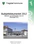 Budsjettdokumentet 2012 Økonomi- og handlingsplan 2012-15 Årsbudsjett 2012