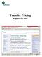 Skatteetatens satsning vedrørende Transfer Pricing Rapport for 2009 -
