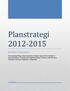 Planstrategi 2012-2015