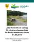 Lokal forskrift om utslepp frå mindre avlaupsanlegg for Radøy kommune, datert 01.09.2010