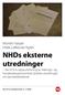 NHDs eksterne utredninger