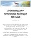 Årsmelding 2007 for Grimstad Normisjon IMI-huset