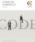 CODE OF CONDUCT. Coor Group ODE. Denne retningslinjen ble godkjent av styret i Coor den 11 desember 2014.