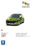Peugeot // Standard- og ekstrautstyr Tekniske spesifikasjoner November 2008 oppdatert 11.11.2008