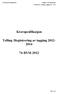 Kravspesifikasjon. Telling /Registrering av tagging 2012-2014 74-BYM-2012