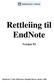 Rettleiing til EndNote