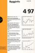 4/97. Bygg info. Byggjearealstatistikk, februar 1997. Byggjearealstatistikk, 1996. Endelege tal. Statistikk over eksisterende bygningsmasse.