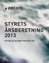 Årsberetning 2013. Petoro AS og SDØE-porteføljen