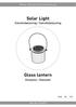 Solar Light Solcellsbelysning / Solcellebelysning