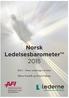 Norsk Ledelsesbarometer 2015. Del 1 - Noen vurderinger av lønn. Bitten Nordrik og Eivind Falkum