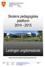Skolens pedagogiske plattform 2014-2015
