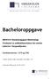 Bacheloroppgave MB301612 Bacheloroppgave Bioteknologi Forekomst av antibiotikaresistens hos marine bakterier i Borgundfjorden.