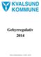 Gebyrregulativ 2014 Vedtatt av Kvalsund kommunestyre 12.12.2013 sak 76/13
