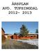 ÅRSPLAN AVD. TUFSINGDAL 2012-2013