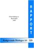 R A P P O R T. Rådgivende Biologer AS 325. Overvåking av Kalvatnet 1997