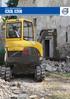 VOLVO MINIGRAVEMASKIN ECR28, ecr38. 2.74-3.425 t 18.8-27.3 hk