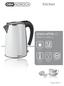 Kitchen. piano white // kettle 1.2 litres // Type 6473. Safety lock lid // 1.2 L // Stainless steel housing // 360 base //