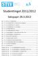 Studenttinget 2011/2012